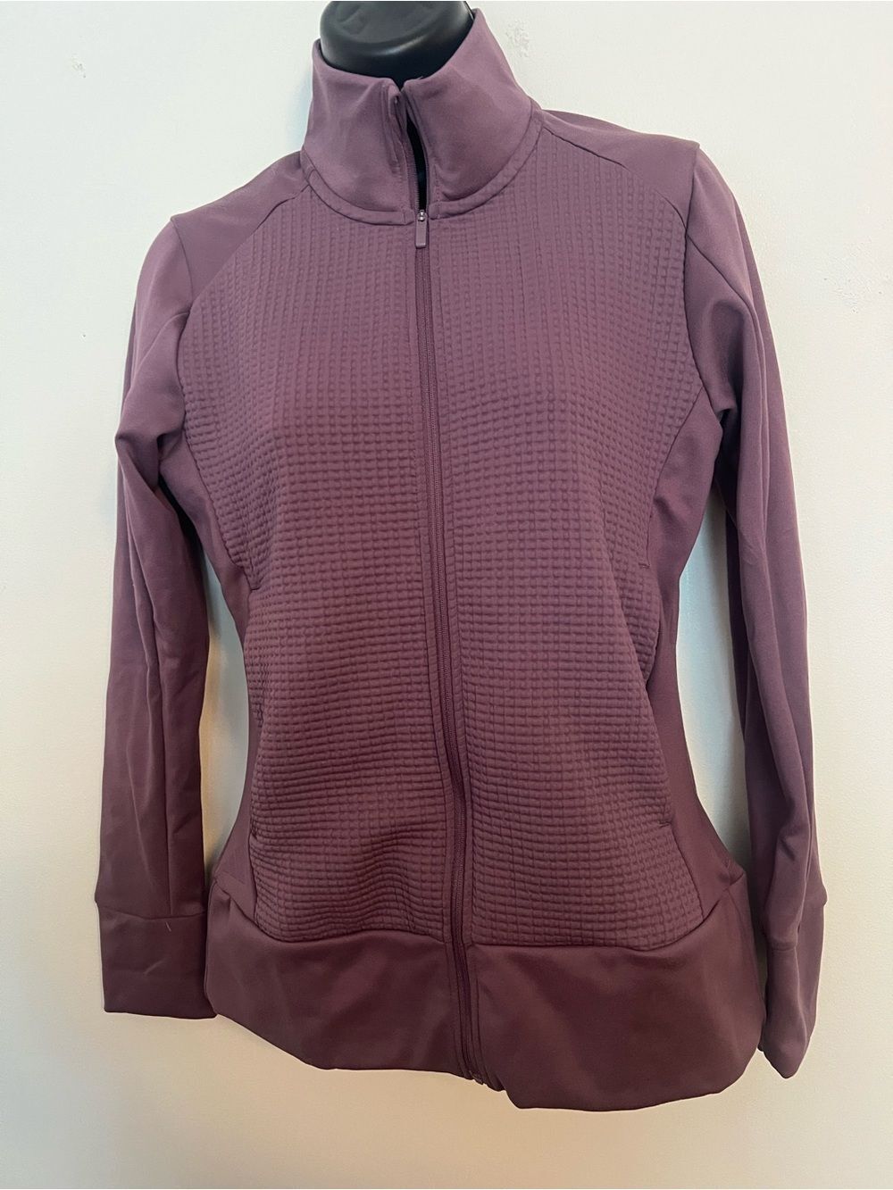 adidas Women's Lightweight Full-Zip Jacket in Plum